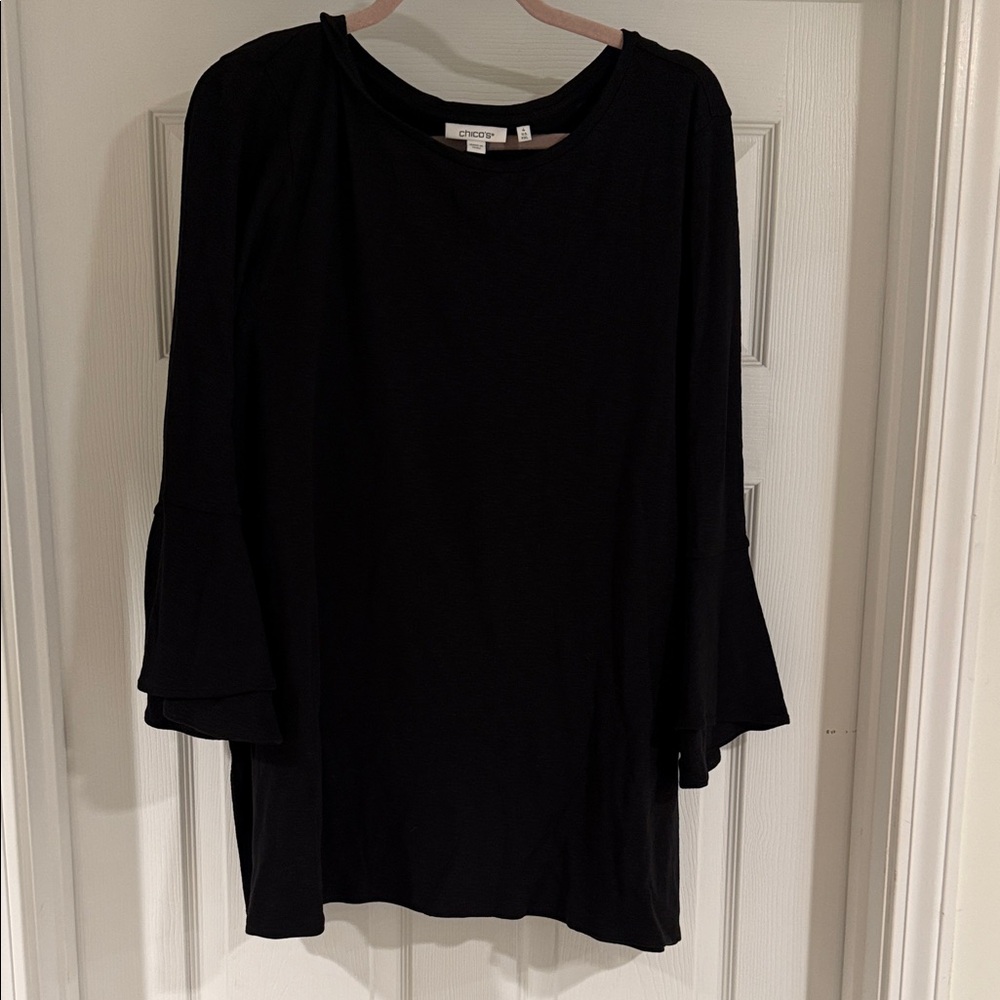 Chico’s long sleeve tee with bell sleeves